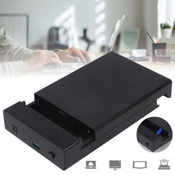 KIESZEŃ NA DYSK OBUDOWA DYSKU TWARDEGO SATA 2,5'' DO 5Gbps USB 3.0