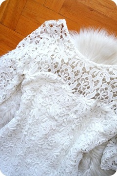 sukienka koronkowa ażurowa damska biała elegancka modna M 38 śliczna