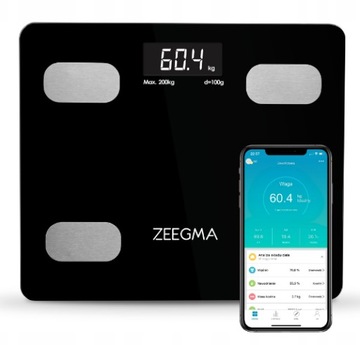 БОЛЬШАЯ АНАЛИТИЧЕСКАЯ ШКАЛА ДЛЯ ВАННОЙ КОМНАТЫ BLUETOOTH SMART