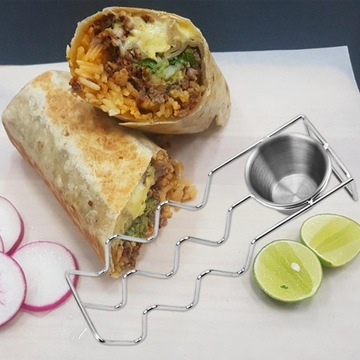 Держатель для тако и чашка для салата, 3 решетки