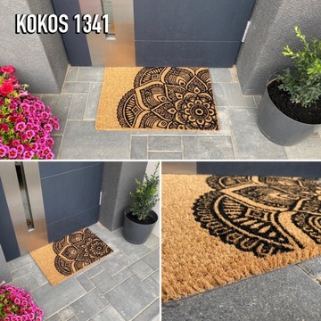 КОВРИК КОКОС 40Х60, РЕЗИНОВАЯ ОСНОВА, МОДНЫЙ