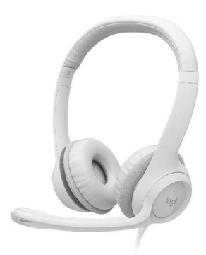 Słuchawki Z Mikrofonem Logitech H390 USB 1,9M OFF-WHITE 20Hz-20kHz IDEALNE