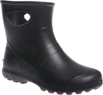 czarny 38 KALOSZE DAMSKIE KRÓTKIE PIANKOWE OGRODOW