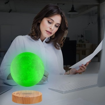 МАГНИТНАЯ ЛЕВИТАЦИЯ RGB LED ЛУННЫЙ СВЕТ 16 ЦВЕТОВ С ОСНОВАНИЕМ