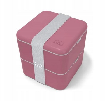 Контейнер для еды Bento Square розовый Blush 1,7л