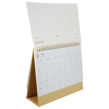 2024 Desk Calendar Monthly Ornament Calendars Calender Desktop Paper