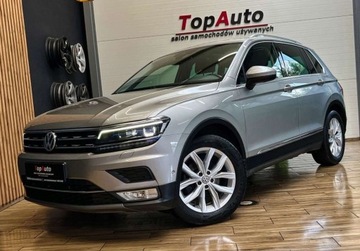 Volkswagen Tiguan II SUV 1.4 TSI 150KM 2017 Volkswagen Tiguan dsg navi PERFEKCYJNY bezwypadkowy virtual FULL LED