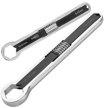 NEO KUTY STALOWY KLUCZ OCZKOWY NASTAWNY DWUSTRONNY 5 - 27 mm 236MM 03-031