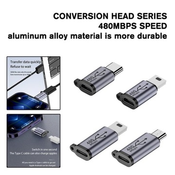 Переходник USB C на Mini USB2.0 типа C, переходник «мама» на M