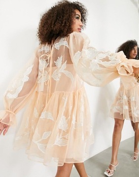 ASOS _ZT 3AF ПЛАТЬЕ ОВЕРСАЙЗ С ВЫШИВКОЙ _/ S