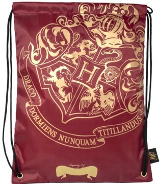 WOREK ZE SZNURKAMI PLECAK TORBA NA PLECY NA BUTY HARRY POTTER HERB HOGWARTS