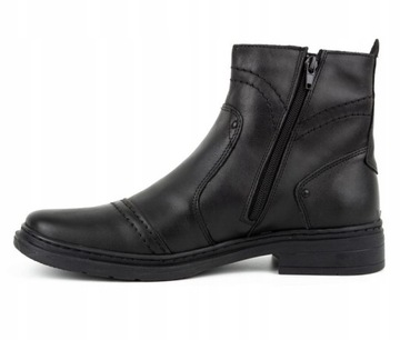 КОЖАНЫЕ ЗИМНИЕ БОТИНКИ 252S ЧЕРНЫЕ 41