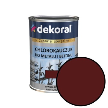 Chlorokauczuk brąz-mahoniowy 0,9l. STRONG DEKORAL
