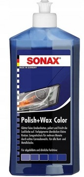 SREBRNY wosk koloryzujący Polish+Wax Color NANOTECHNOLOGIA SONAX 250 ml 944