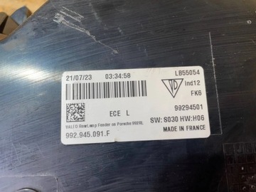 PORSCHE 911 992 ФОНАРЬ ЗАДНИЙ ЛЕВЫЙ LED 992945091F