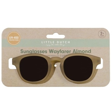 LITTLE DUTCH Okulary przeciwsłoneczne dla dzieci UV-400 Almond 2+