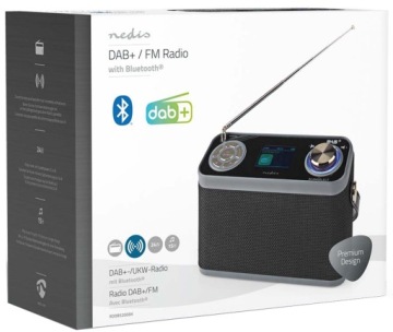 Радио NEDIS RDDB5200BK DAB+ BT USB AUX Черный
