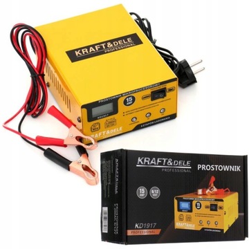 ВЫПРЯМИТЕЛЬНОЕ ЗАРЯДНОЕ УСТРОЙСТВО ДЛЯ АККУМУЛЯТОРОВ 6/12В 15А AGM GEL Kraft