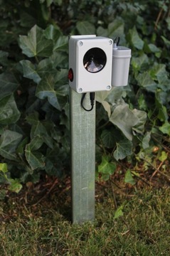 Садовый отпугиватель для куниц, лис, крыс, мышей на батарейках, водонепроницаемый.