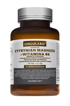 SINGULARIS CYTRYNIAN MAGNEZU + WITAMINA B6 tabletki 60 szt.