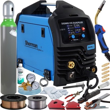 Spawarka MIGOMAT 3w1 200 A DUAL PULS 230v Zestaw