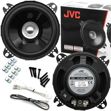 JVC GŁOŚNIKI SAMOCHODOWE 10cm 100mm DO FIAT GRANDE PUNTO EVO TYŁ