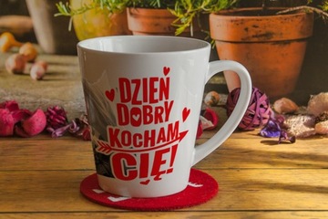kubek latte z dowolnym nadrukiem - wzory