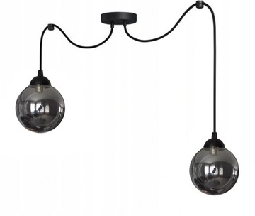 LAMPA WISZĄCA SUFITOWA SZKLANA PAJĄK 2KL G9 LED LOFT