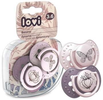 Lovi Botanic Girl smoczek dynamiczny 3-6m 2 szt.
