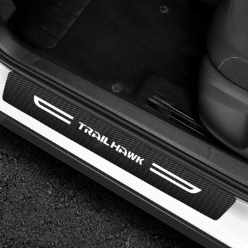 Наклейка на порог с логотипом Jeep TRAILHAWK