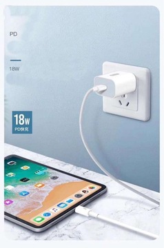 БЫСТРОЕ ЗАРЯДНОЕ УСТРОЙСТВО USB-C Type C PD 18 Вт QC 3.0 5 В 9 В 12 В для Apple iPhone