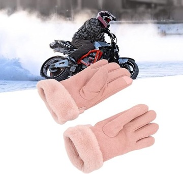 WOMEN FULL GIRLS GLOVES THERMAL GLOVES FOR CYCLING MOTORCYCLE SKIING PINK