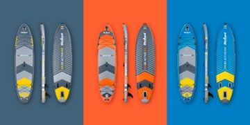 Надувная доска SUP с сиденьем для плавания 335 см комплект весел Rebel