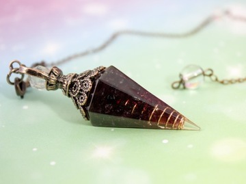 КРАСИВЫЙ МАЯТНИК ОРГОНИТ ГРАНИТ МЕДЬ МАЯТНИК БЛАГОПОЛУЧИЯ ПОДАРОК