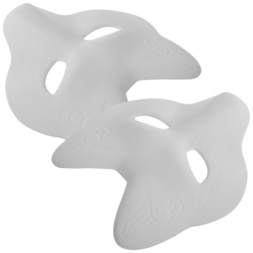 2 шт. маска лисы пустая маска DIY ЖИВОТНЫЕ НЕОКРАШЕННАЯ МАСКА ДЛЯ ВЕЧЕРИНКИ