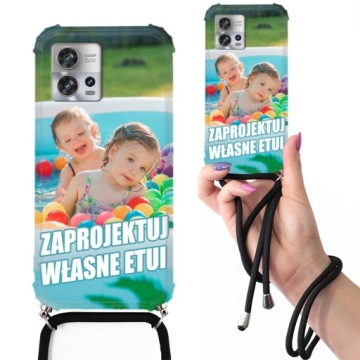 Pouzdro Crossbody Pro Motorola Edge 30 Fusion Černá Šňůrka