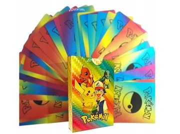 НАБОР КАРТОЧЕК RAINBOW POKEMON 55 шт.