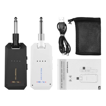 Ammoon MD-5G A8 Беспроводная гитарная система 5,8G 2,4G перезаряжаемый передатчик