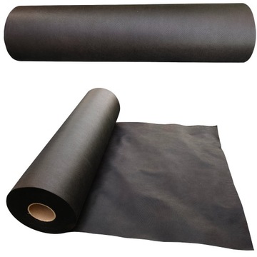 AGROWŁÓKNINA WŁÓKNINA 1,6 x 100m CZARNA POD KORĘ 2x UV Rolka Składana Mocna