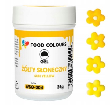 BARWNIK SPOŻYWCZY W ŻELU - 35g - ŻÓŁTY SŁONECZNY