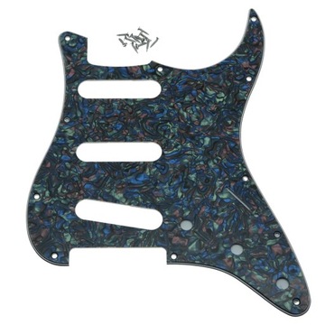Abalone Pearl11 Hole ST SSS maskownica gitarowa do Fender Strat 62 przetwor