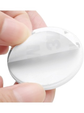 РУЧКА ДВЕРНАЯ САМОКЛЕЯЩАЯСЯ ДЛЯ СТЕН, БЕЛЫЙ СТОПОР, 50мм, 1 шт.