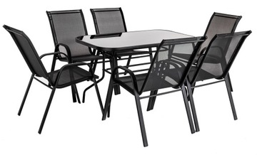 КОМПЛЕКТ САДОВОЙ МЕБЕЛИ 6+1 ДЛЯ ТЕРРАСЫ, БАЛКОНА