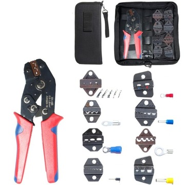 ZESTAW ZACISKARKA KONEKTORÓW MATRYC PRASKA KABLI ZACISKARKA KONEKTORÓW 8SZT