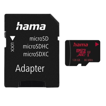Hama Karta microSDXC 80MB/s 128GB PRO 4K + Adapter