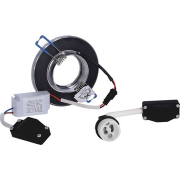 Потолочный светильник CRYSTAL CHROME с люверсами и светодиодной лентой