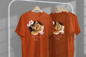 ФУТБОЛКА ДЛЯ ДЕТЕЙ КОШЕК КОТЯТ 140 СУПЕР КАЧЕСТВО