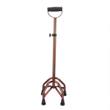 Телескопическая, нескользящая, металлическая трость на четырех ножках, ZP