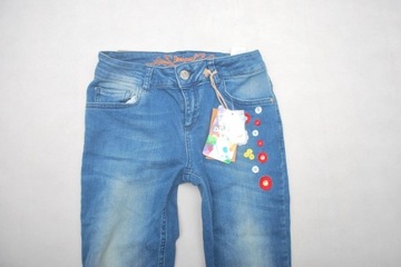 Mz Modne Wygodne Spodnie Jeans Desigual 28 kwiatki USA