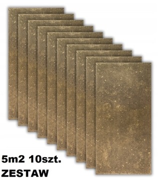 Nowy Trend! 10szt. PANEL ŚCIENNY imitacja betonu BRĄZ ZŁOTY 4414XL